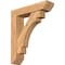 Ekena Millwork Merced Slat Smooth Bracket w/ Offset Brace, Western Red Cedar, 5 1/2"W x 22"D x 26"H BKT0604X22X26MRC06SWR - alternate 1